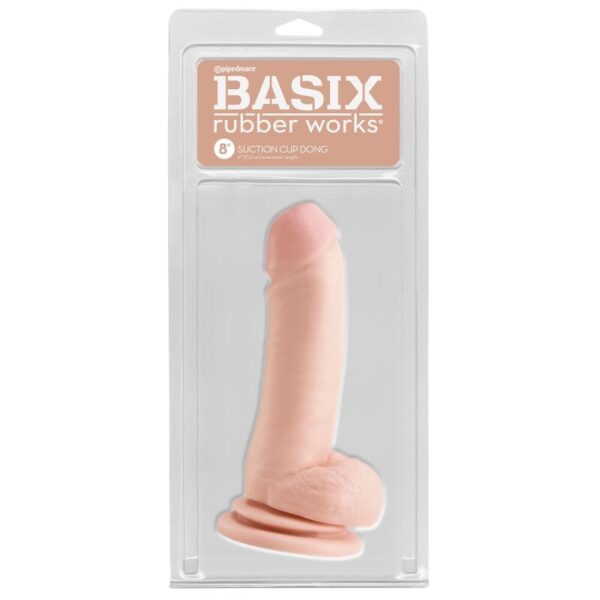 Basix - Pene De Gelatina Succion Natural 18 Cm - Imagen 2