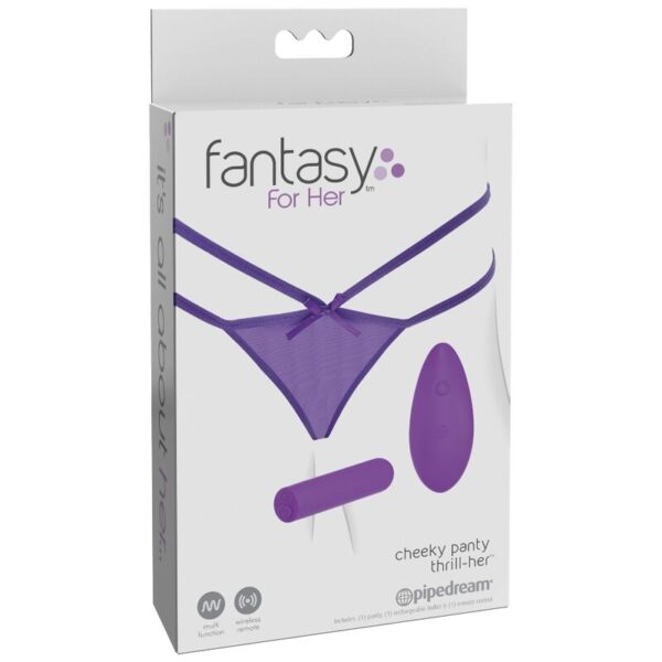 Fantasy For Her - Tanga Con Vibracion Cheeky Panty - Imagen 6