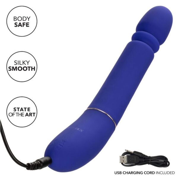 Calexotics - Shameless Slim Thumper Masajeador Azul - Imagen 6