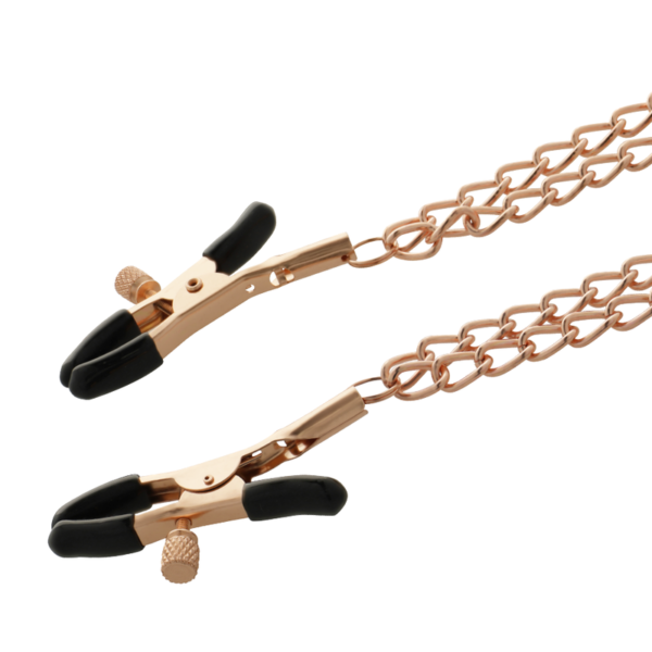 Coquette Chic Desire - Fantasy Pinzas Metalicas Pezones Con Cadena - Imagen 4
