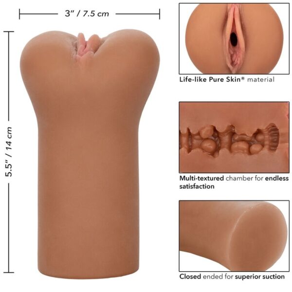 Calexotics - Boundless Vulva Masturbador Tono Caramelo - Imagen 6