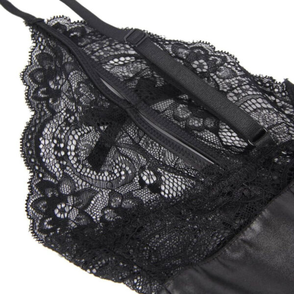 Queen Lingerie - Teddy Con Cremallera S/M - Imagen 7