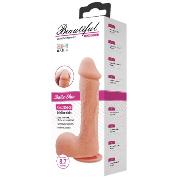 Baile - Dildo Johnson Piel Realista 22 Cm - Imagen 13