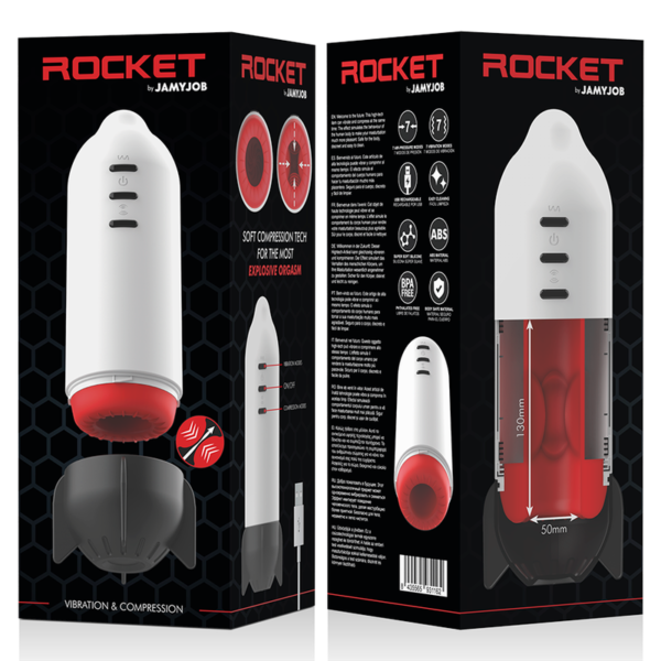 Jamyjob - Rocket Masturbador Tecnología Soft Compression Y Vibracion - Imagen 10