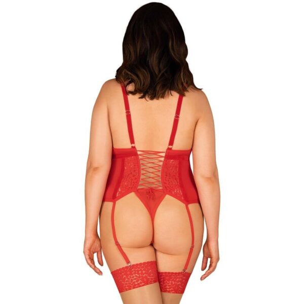 Obsessive - Blossmina Corset Y Tanga 6Xl/7Xl - Imagen 2