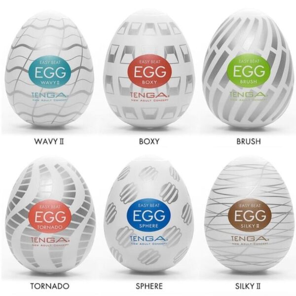 Tenga - Easy Beat Huevo Masturbador Pack 6 Uds - Imagen 2