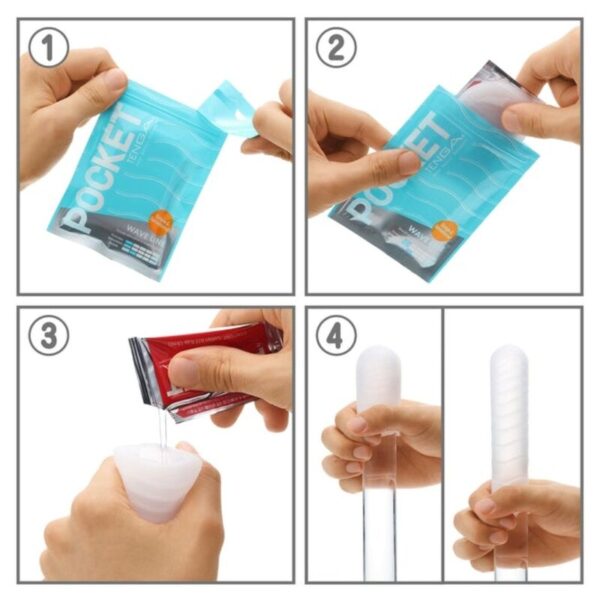 Tenga - Wave Line Masturbador Pocket - Imagen 3