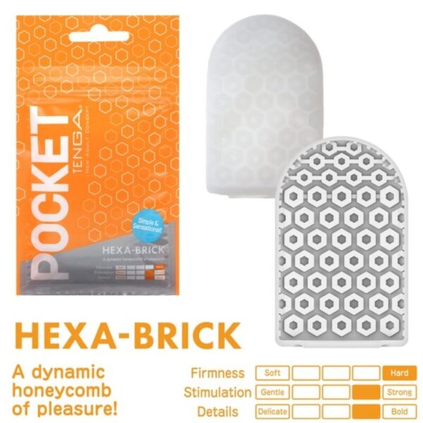 Tenga - Hexa Brick Masturbador Pocket