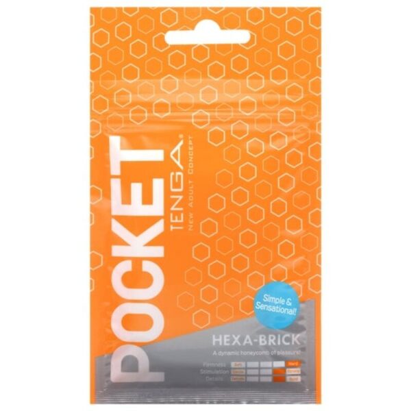 Tenga - Hexa Brick Masturbador Pocket - Imagen 2