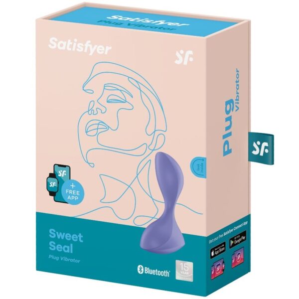 Satisfyer - Sweet Seal Plug Vibrador App Violeta - Imagen 4