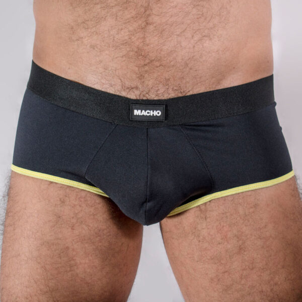 Macho - Ms24A Calzoncillo Brief Dark Amarillo S - Imagen 2