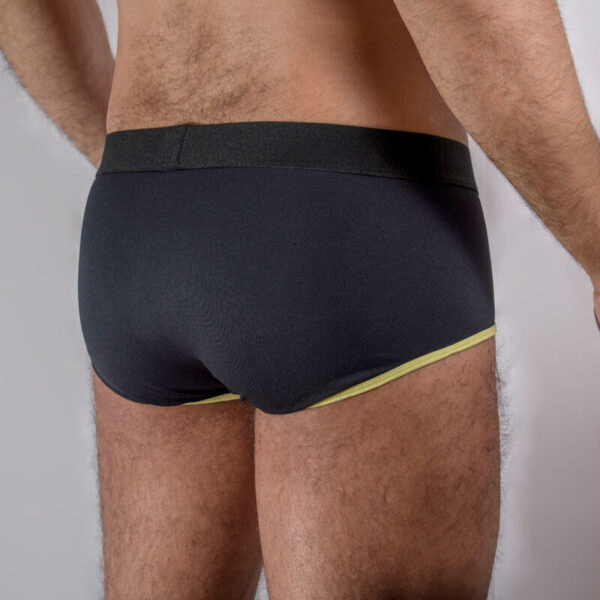 Macho - Ms24A Calzoncillo Brief Dark Amarillo S - Imagen 4