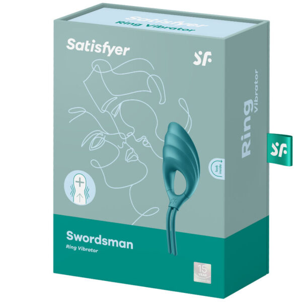 Satisfyer - Swordsman Anillo Vibrador Verde - Imagen 4