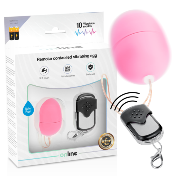 Online - Huevo Vibrador Control Remoto S Rosa - Imagen 2
