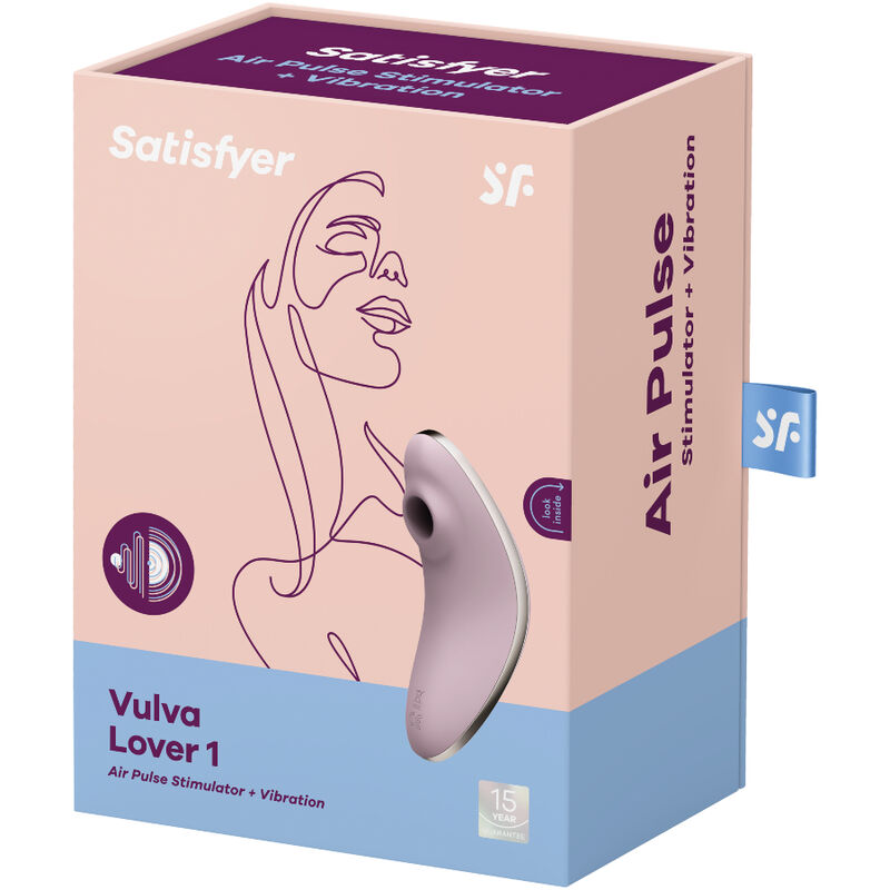 Satisfyer - Vulva Lover 1 Estimulador Y Vibrador Violeta - Imagen 4