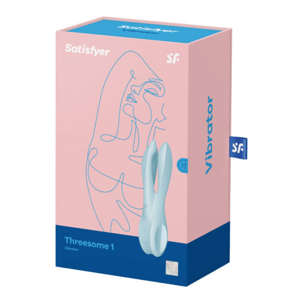 Satisfyer - Threesome 1 Vibrador Azul - Imagen 5