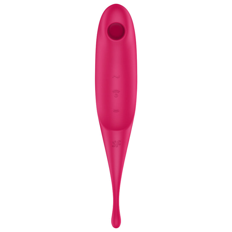 Satisfyer - Twirling Pro Estimulador Y Vibrador Rojo - Imagen 2