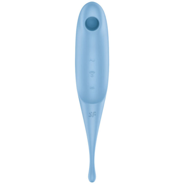 Satisfyer Twirling Pro Estimulador Y Vibrador Azul - Imagen 2