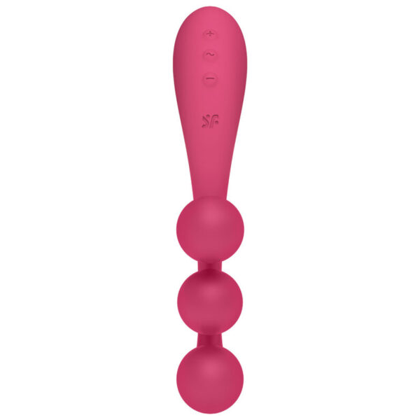 Satisfyer - Tri Ball 1 Multi Vibrador Rojo - Imagen 2