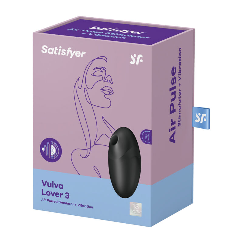Satisfyer Vulva Lover 3 Estimulador Y Vibrador Negro - Imagen 4