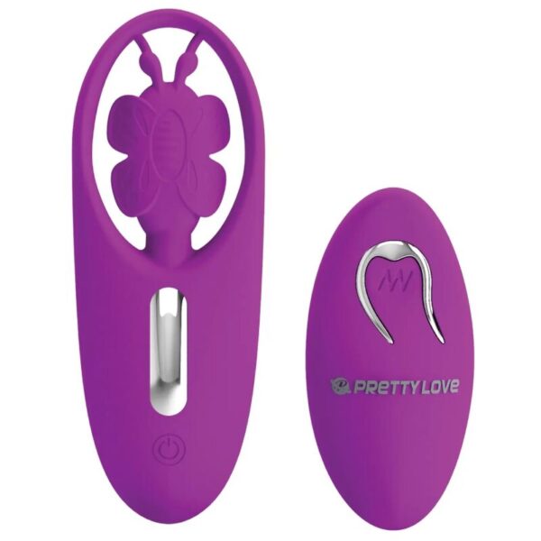 Pretty Love - Dancing Butterfly Estimulador Para Braguita Con Control Remoto Lila - Imagen 2