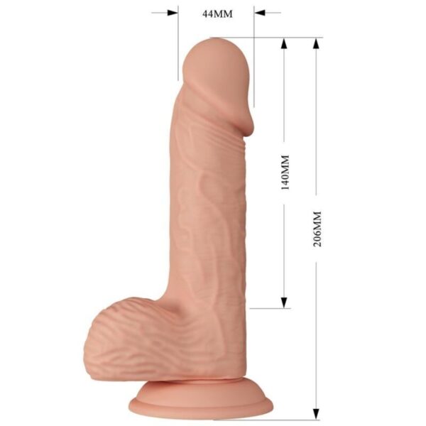 Baile - Beautiful Encounter Catoblepas Dildo Realistico Flexible 20.6 Cm Natural - Imagen 6