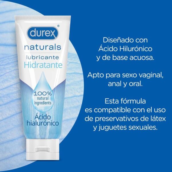 Durex - Naturals Lubricante Hidratante 100 Ml - Imagen 2