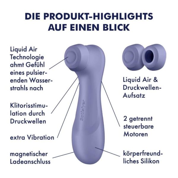 Satisfyer - Pro 2 Generación 3 Liquid Air Technology Lila - Imagen 7