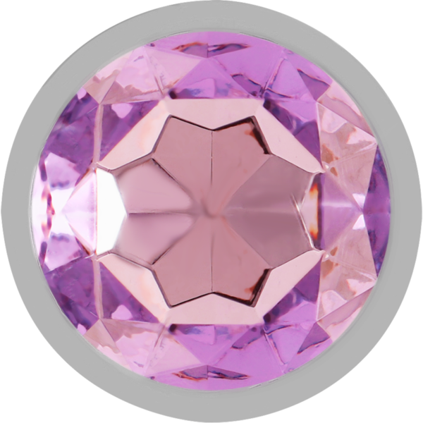 Intense - Plug Anal Metal Aluminio Con Cristal Violeta Talla M - Imagen 4