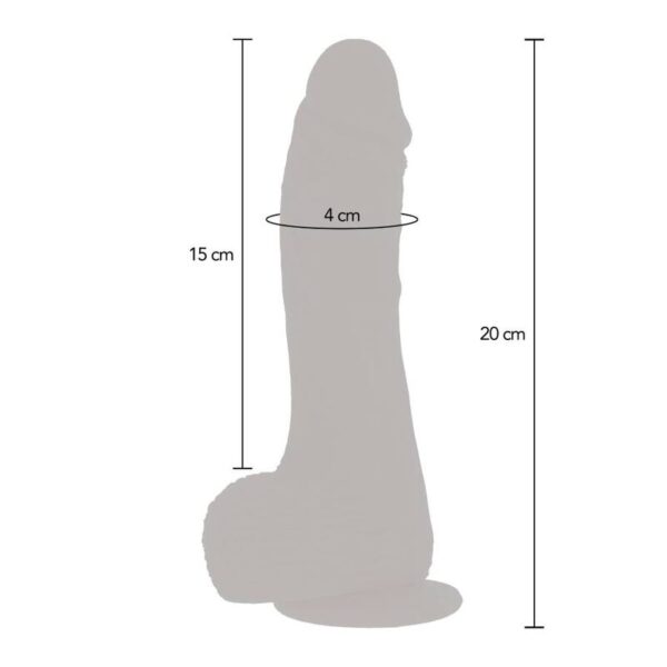Get Real - Dildo Vibrador Rotador Up&Down Natural - Imagen 5
