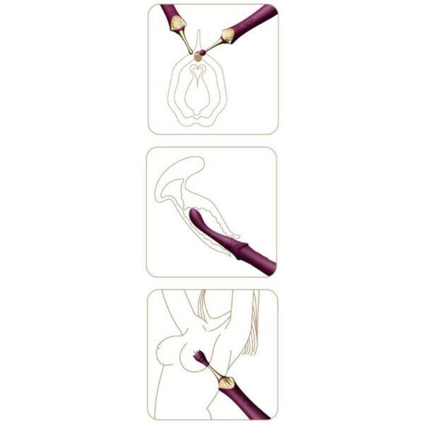 Zalo - Bess 2 Masajeador Personal Morado - Imagen 12