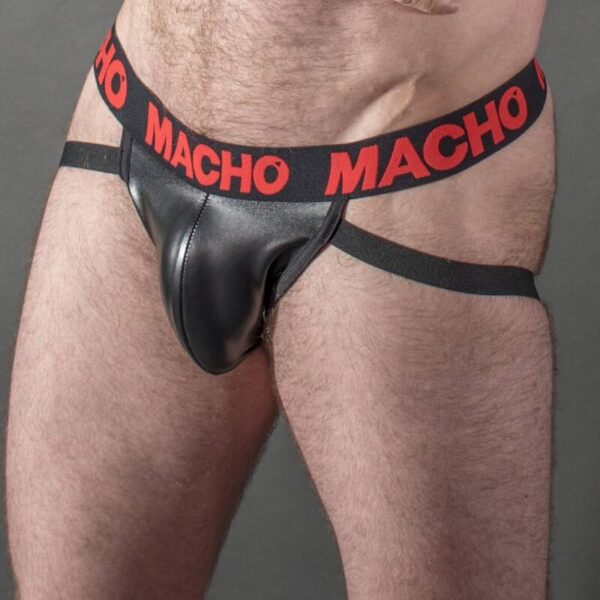 Macho - Mx25Rc Jock Cuero Rojo Xl - Imagen 2
