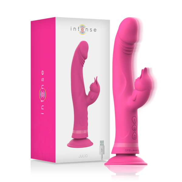 Intense - Julio Vibrador Rabbit Silicona Rosa - Imagen 2