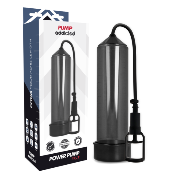 Pump Addicted - Bomba Erección Rx7 Negro - Imagen 2