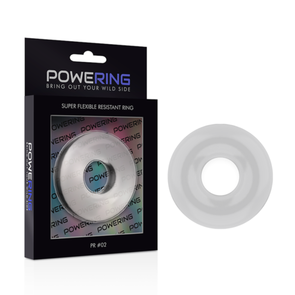 Powering - Super Flexible Y Resistente Anillo Pene  4.5Cm Clear - Imagen 5