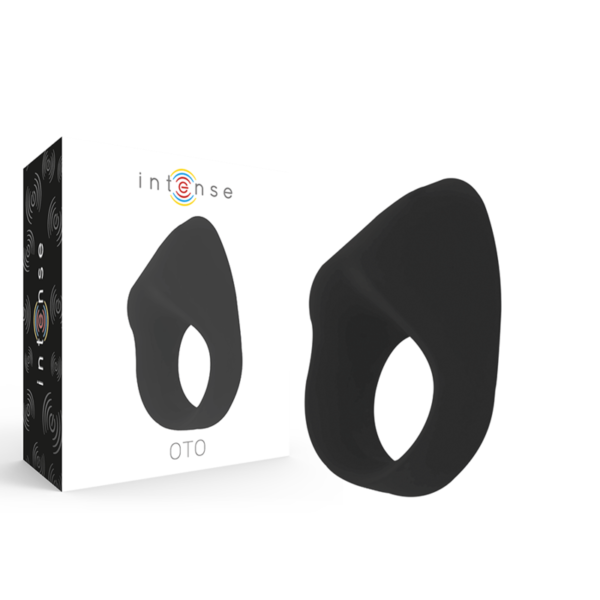 Intense - Oto Anillo Vibrador Recargable Negro - Imagen 2