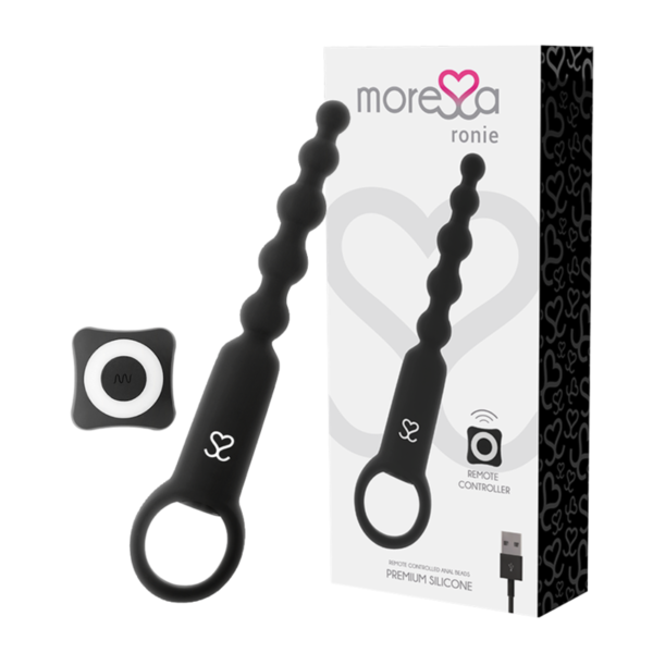 Moressa - Ronie Potente Rosario Anal Control Remoto Negro - Imagen 2