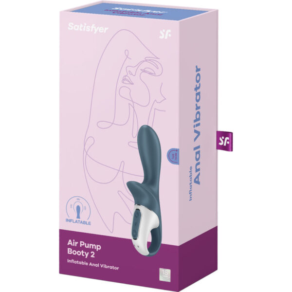 Satisfyer - Air Pump Booty 2 Gris Oscuro - Imagen 6