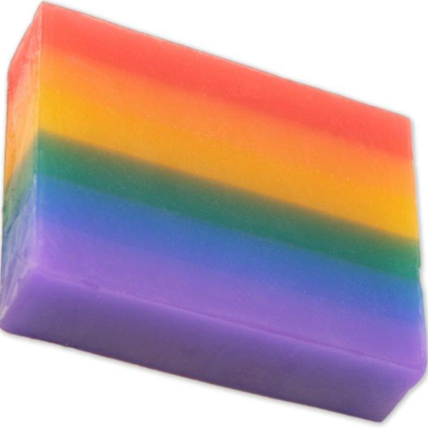Pride - Jabon Brillo Aroma Frutal Con Jabonera De Ceramica Blanca