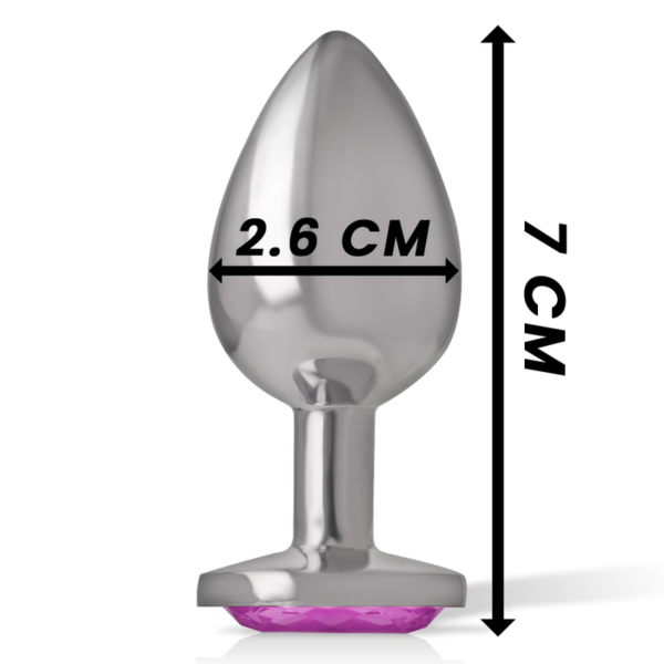 Intense Plug Anal Metal Aluminio Corazón Rosa - Imagen 4