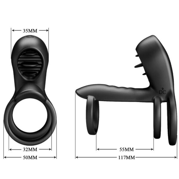 Pretty Love - Jammy Funda De Pene 12 Vibraciones Con Lengua Recargable Silicona - Imagen 8