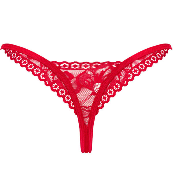 Obsessive - Lacelove Tanga Rojo Xs/S - Imagen 6