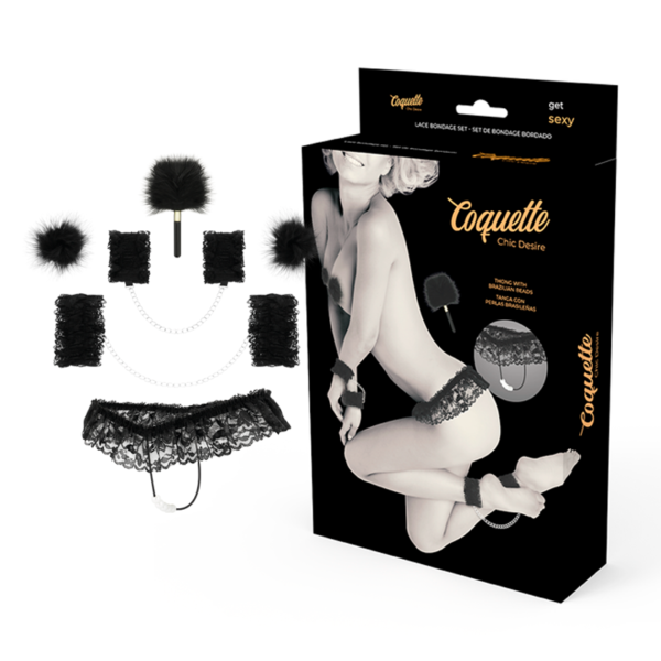 Coquette Chic Desire - Lace Accesorios Bondage Set Deluxe