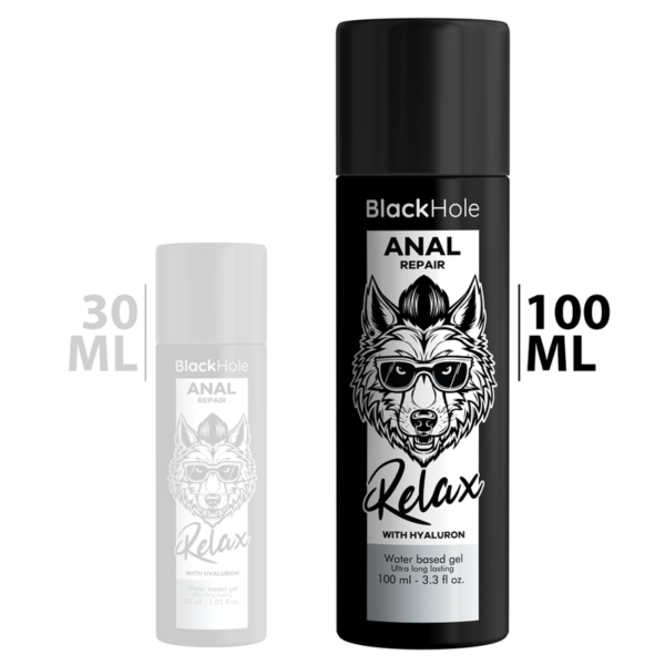 Black Hole - Anal Repair Base Agua Relax Con Hyaluron 100 Ml - Imagen 2
