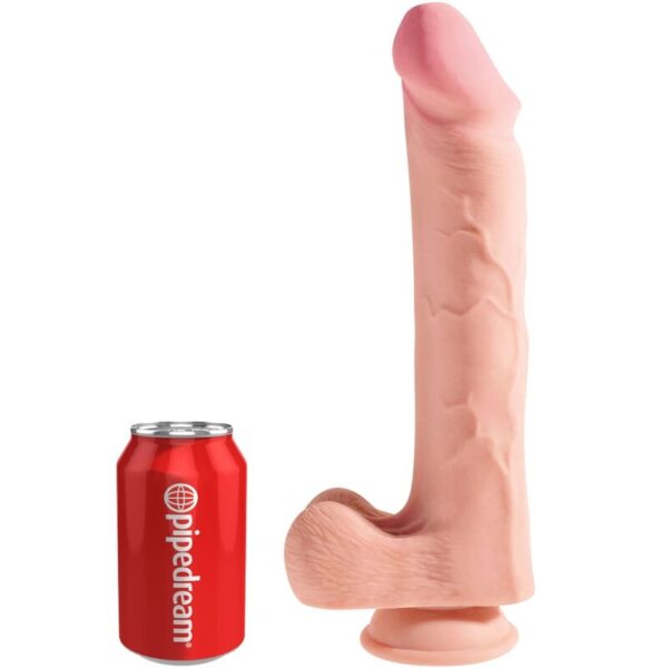 King Cock - Pene Realistico 3D Con Testiculos 24.8 Cm Natural - Imagen 6