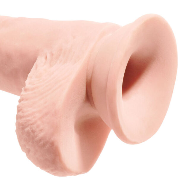 King Cock - Pene Realistico Con Testiculos 19.4 Cm Natural - Imagen 5