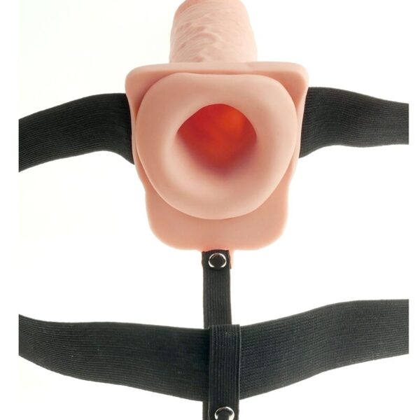 Fetish Fantasy Series - Arnes Ajustable Pene Realistico Con Testiculos Recargable Y Vibrador 28 Cm - Imagen 4