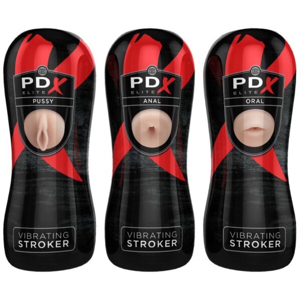 Pdx Elite - Set Masturbador Stroker 12 Unidades: 6X Vagina, 3X Ano, 3X Boca - Imagen 2