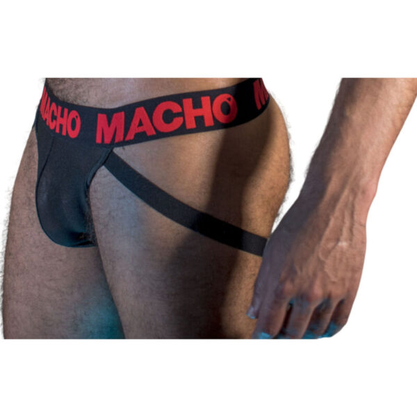 Macho - Mx26X2 Jock Negro/Rojo Xl - Imagen 2