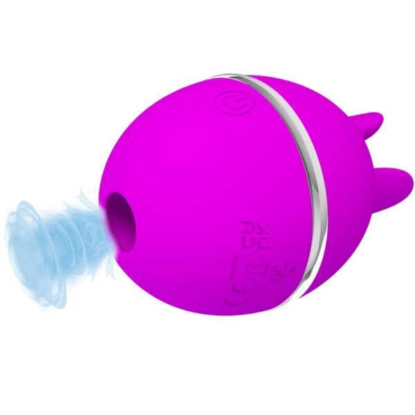Pretty Love - Vibrador De Silicona Redondo Gemini Ball Morado - Imagen 8